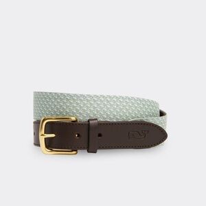 Leather Vineyard Whale Club Belt Size 30